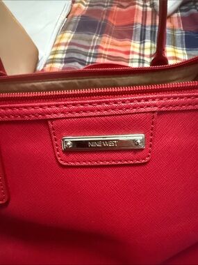 Nine West Bright Pink Structured Tote
